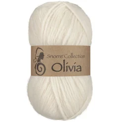 Viking Garn Olivia 50g naturvit
