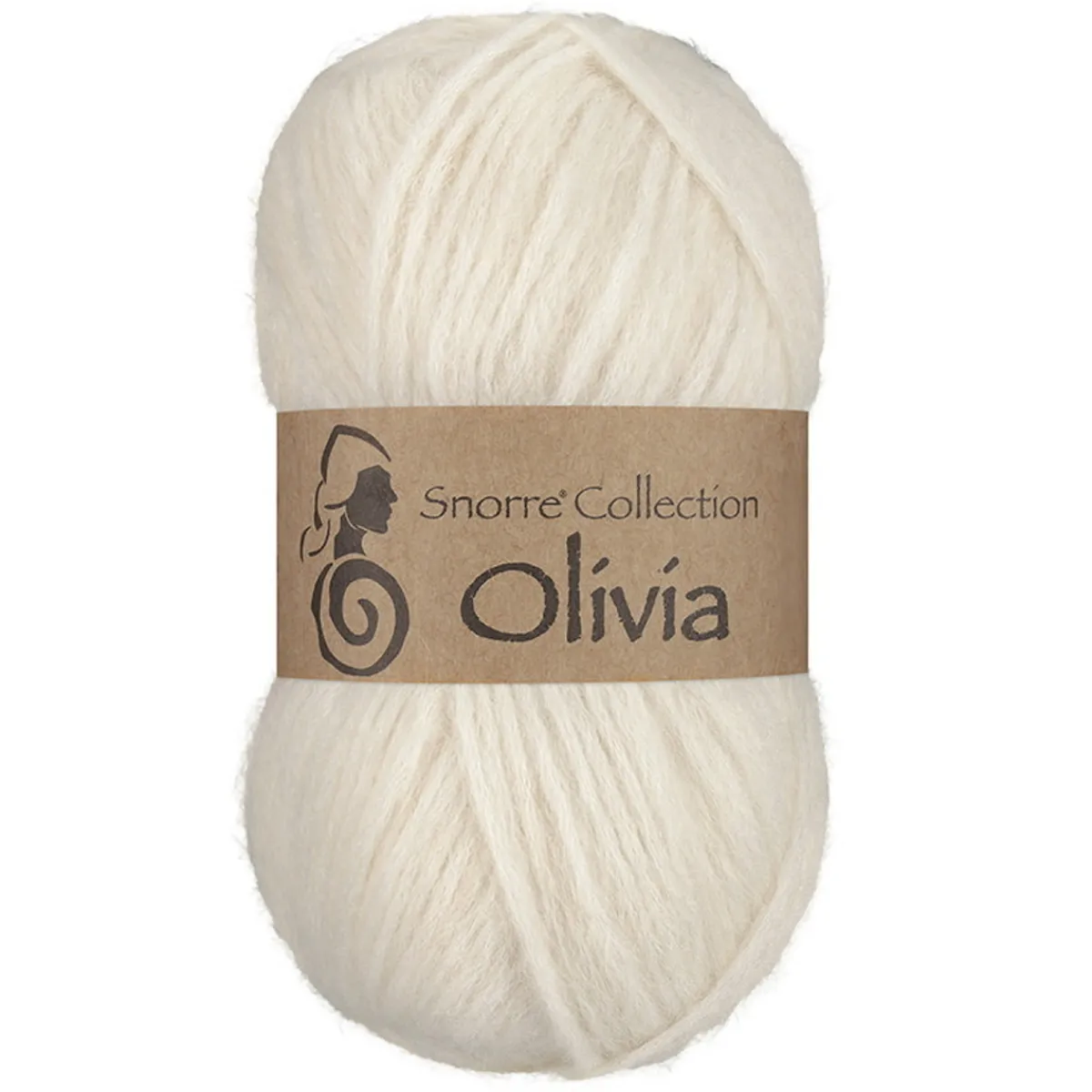 Viking Garn Olivia 50g naturvit
