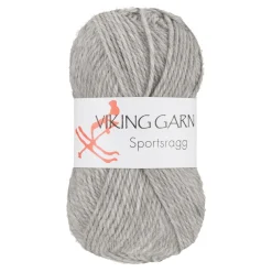 Viking Garn Sportsragg 50g ljusgrå 513 | Ullgarn