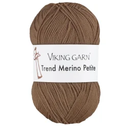 Viking Garn Trend Merino Petite 50g brun 308 | Ullgarn