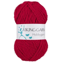 Viking Garn Viking Hobbygarn 50g mörkröd 960 | Ullgarn