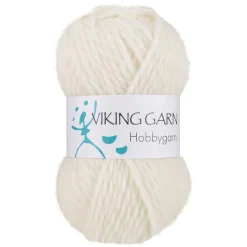 Viking Garn Viking Hobbygarn 50g vit 900 | Ullgarn