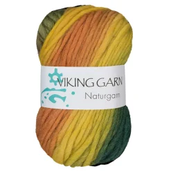 Viking Garn Viking Naturgarn 50g gul/grön 634