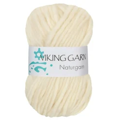 Viking Garn Viking Naturgarn 50g vit 600