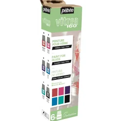 Pebeo Vitrea glasfärg basic 6x20ml