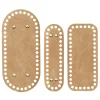 Villy Jensen Väskbottnar av konstläder, 3 st. naturfärgade – 22×10, 18×8, 18×5,3 cm