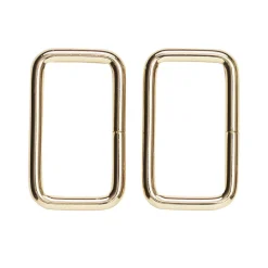 Panduro Hobby Väskspänne 2-pack – 47×23 mm, guldfärgad. Max rembredd 45 mm | Väsktillbehör