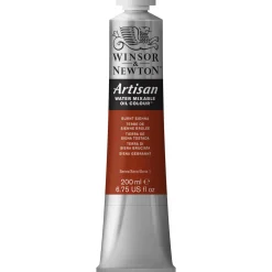 Winsor & Newton Artisan vattenlöslig oljefärg 200 ml Burnt Sienna 074 | Oljefärger