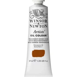 Winsor & Newton Artists' oljefärg 37 ml Transparent Brown Oxide 648 | Oljefärger