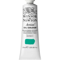 Winsor & Newton Artists' oljefärg 37 ml Winsor Green (Phthalo) 720 | Oljefärger