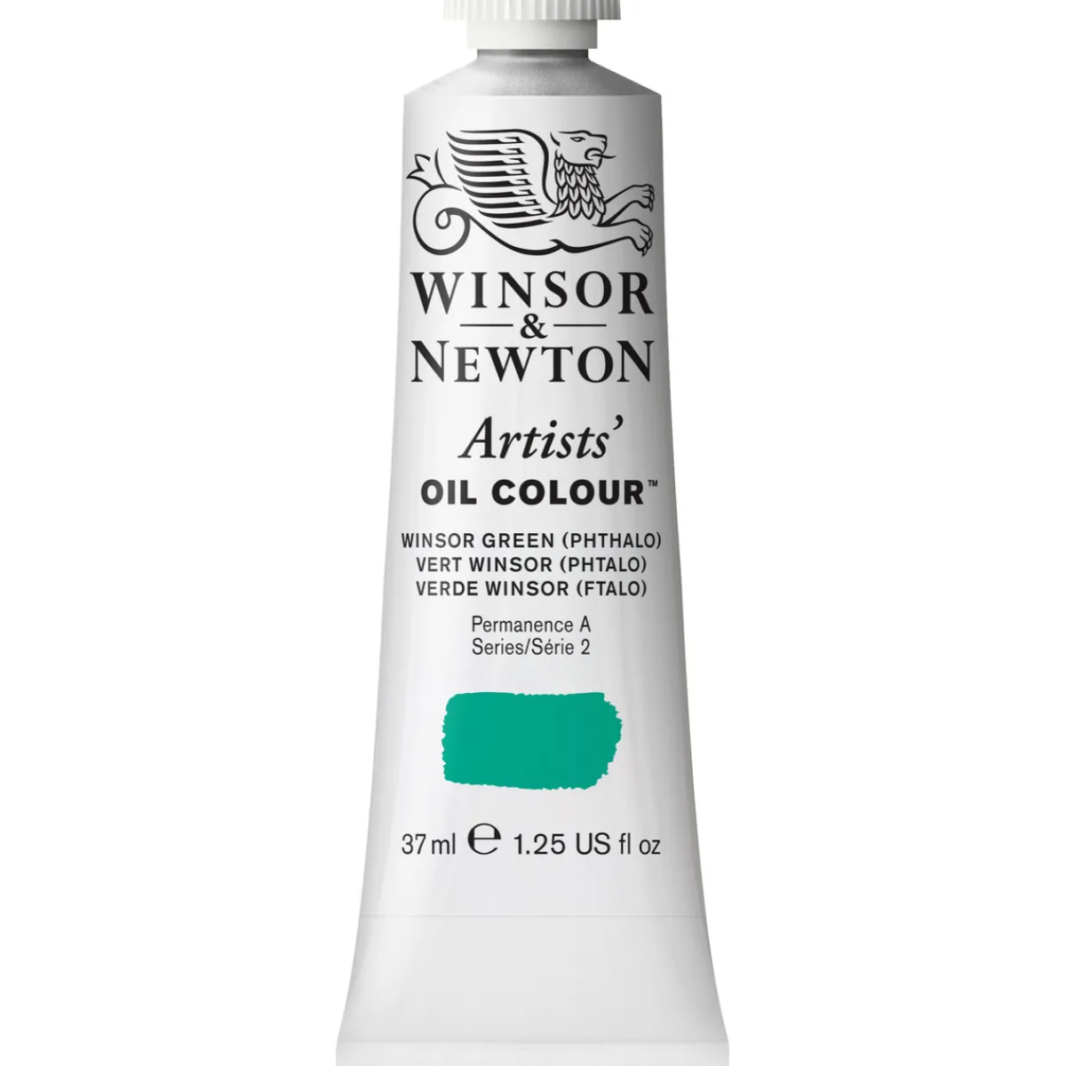 Winsor & Newton Artists' oljefärg 37 ml Winsor Green (Phthalo) 720 | Oljefärger