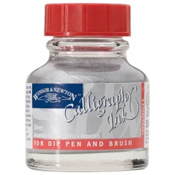 Winsor & Newton Calligraphy Ink, Opaque 30 ml Silver 617 | Bläck & Tusch