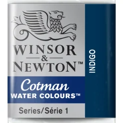 Winsor & Newton Cotman akvarellfärg halvkopp Indigo 322 | Akvarell- & Vattenfärger