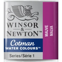 Winsor & Newton Cotman akvarellfärg halvkopp Mauve 398 | Akvarell- & Vattenfärger