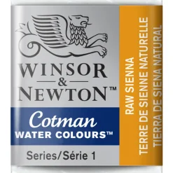 Winsor & Newton Cotman akvarellfärg halvkopp Raw Sienna 552 | Akvarell- & Vattenfärger