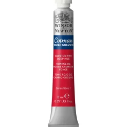Winsor & Newton Cotman akvarellfärg 8 ml Cadmium Red Deep Hue 098 | Akvarell- & Vattenfärger