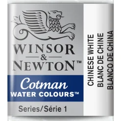 Winsor & Newton Cotman akvarellfärg halvkopp Chinese White 150 | Akvarell- & Vattenfärger