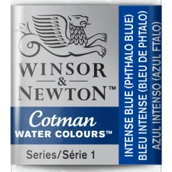 Winsor & Newton Cotman akvarellfärg halvkopp Intense Blue 327 | Akvarell- & Vattenfärger