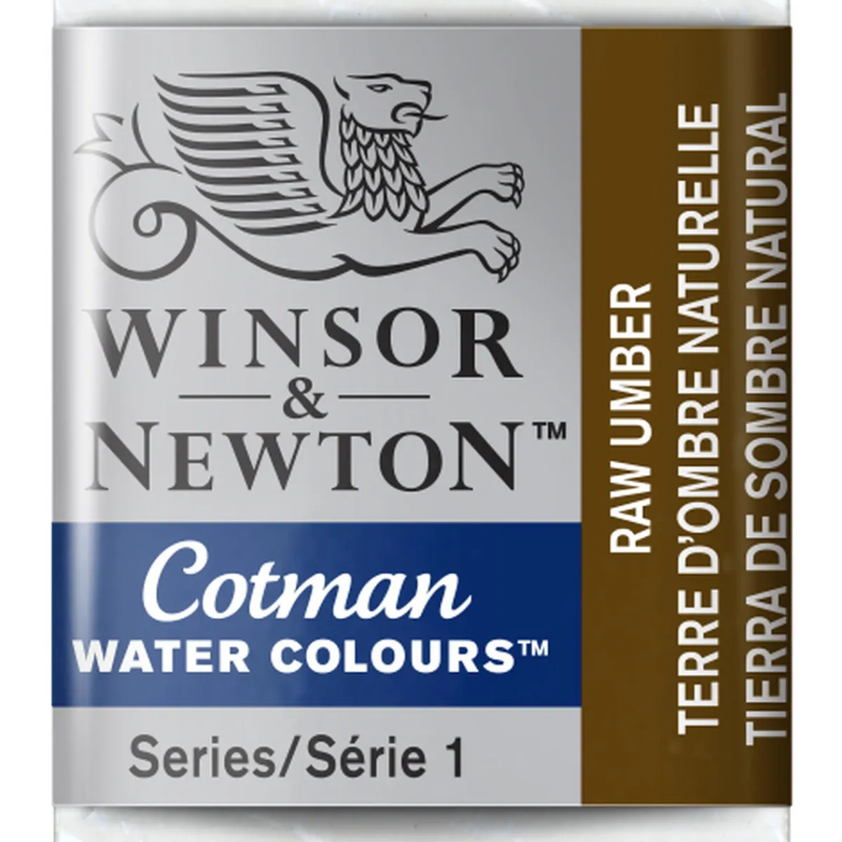 Winsor & Newton Cotman akvarellfärg halvkopp Raw Umber 554 | Akvarell- & Vattenfärger
