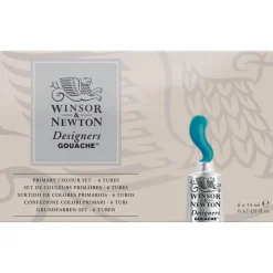 Winsor & Newton Designers Gouache Primary Set, 6×14 ml gouachefärg | Gouachefärger