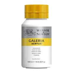 Winsor & Newton Galeria akrylfärg 500 ml Titanium White 644 | Akrylfärger
