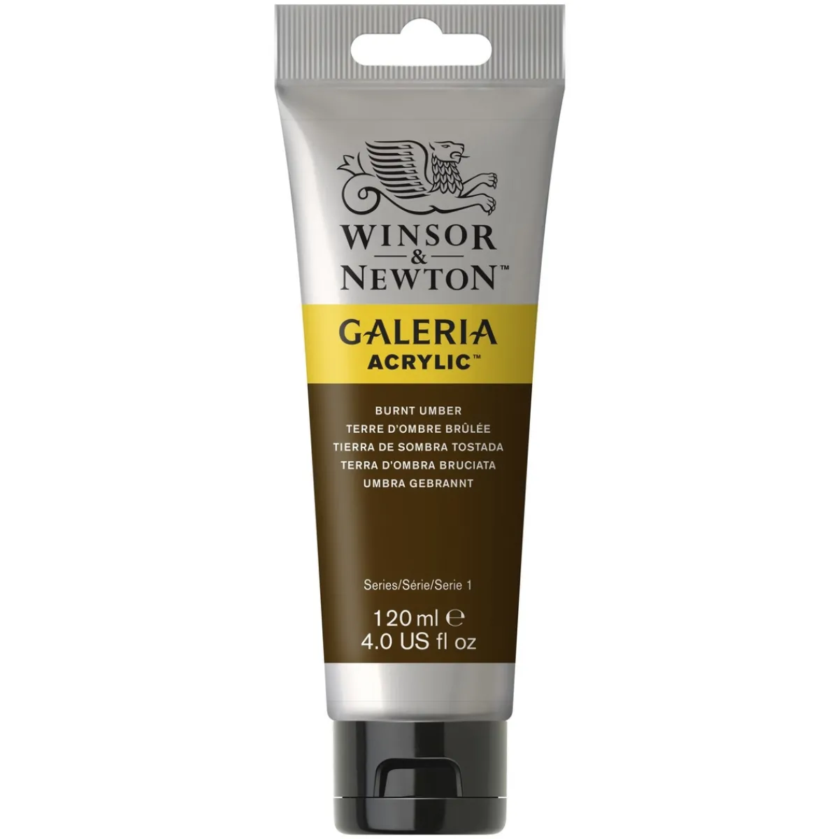 Winsor & Newton Galeria akrylfärg 120 ml Burnt Umber 076 | Akrylfärger