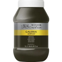 Winsor & Newton Galeria akrylfärg 1L Mars Black 386 | Akrylfärger