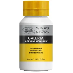 Winsor & Newton Galeria Satin Varnish 500 ml, skyddande fernissa för akrylfärger