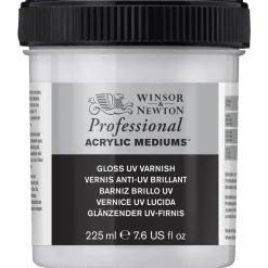 Winsor & Newton Gloss UV Varnish 225 ml, skyddande fernissa mot solljus, damm etc.