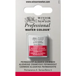 Winsor & Newton Professional akvarellfärg halvkopp Permanent Alizarin Crimson 466 | Akvarell- & Vattenfärger