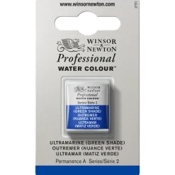 Winsor & Newton Professional akvarellfärg halvkopp Ultramarin (green shade) 667 | Akvarell- & Vattenfärger