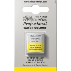Winsor & Newton Professional akvarellfärg halvkopp Winsor Yellow 730 | Akvarell- & Vattenfärger