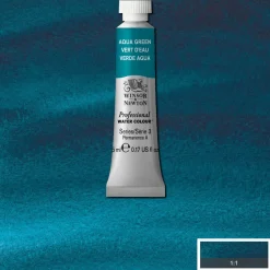 Winsor & Newton Professional akvarellfärg 5 ml Aqua Green 697 | Akvarell- & Vattenfärger