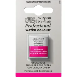 Winsor & Newton Professional akvarellfärg halvkopp Opera Rose 448 | Akvarell- & Vattenfärger