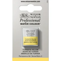 Winsor & Newton Professional akvarellfärg halvkopp Turner's Yellow 649 | Akvarell- & Vattenfärger