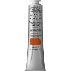 Winsor & Newton Professional akrylfärg 200 ml Burnt Sienna 074 s1. | Akrylfärger