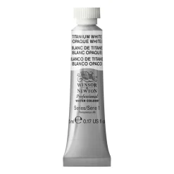 Winsor & Newton Professional akvarellfärg 5 ml Titanium White 644 | Akvarell- & Vattenfärger