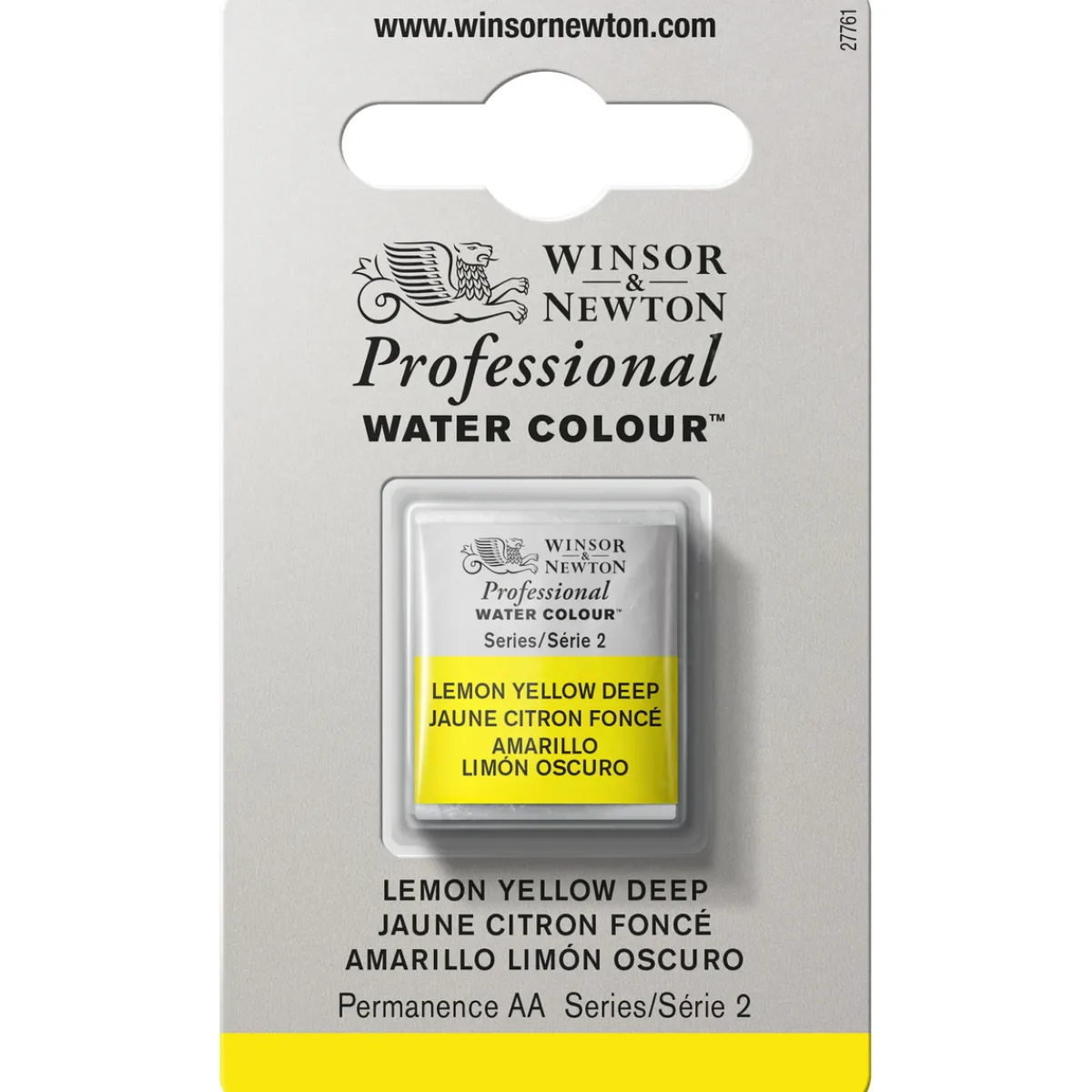 Winsor & Newton Professional akvarellfärg halvkopp Lemon Yellow Deep 348