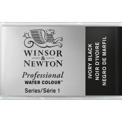 Winsor & Newton Professional akvarellfärg helkopp Ivory Black 331 | Akvarell- & Vattenfärger