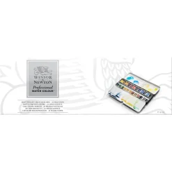 Winsor & Newton Professional Water Colour akvarellset med 24 halvpannor