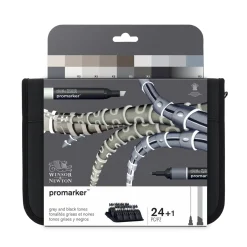 Winsor & Newton Promarker Grey and black tones 24 | Tuschpennor & Markers