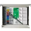 Winsor & Newton Winton Oil Kit 10×12ml oljefärg, A4-block, 2 penslar + palett | Oljefärger
