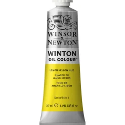 Winsor & Newton Winton oljefärg 37 ml Lemon Yellow Hue 346 | Oljefärger