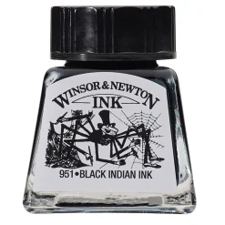 Winsor & Newton W&N Drawing Ink Black Ind 14ml
