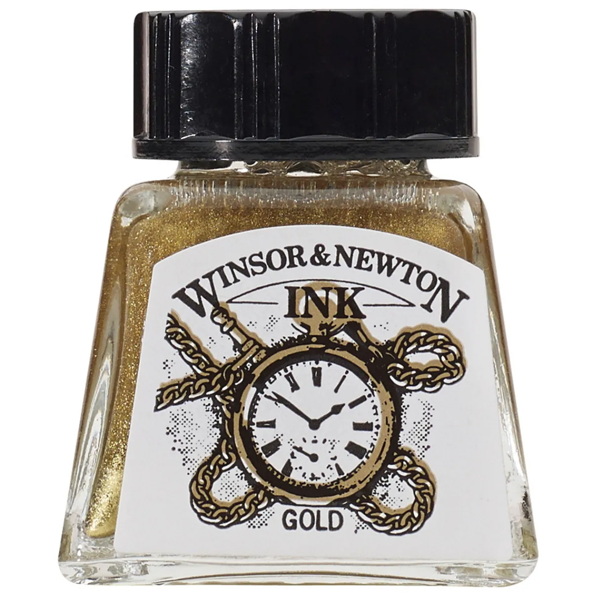 Winsor & Newton W&N Drawing Ink Gold 14ml | Bläck & Tusch