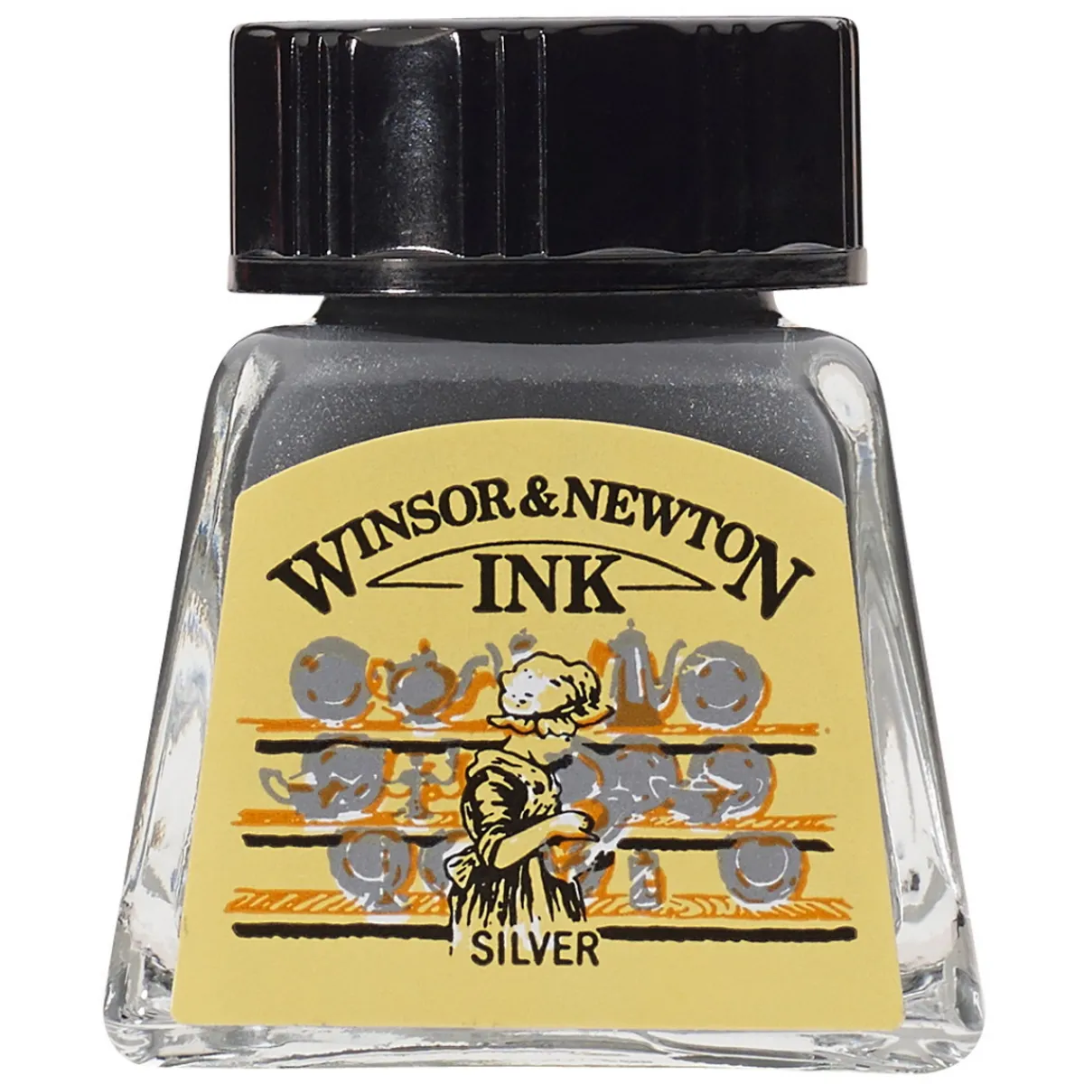 Winsor & Newton W&N Drawing Ink Silver 14ml | Bläck & Tusch