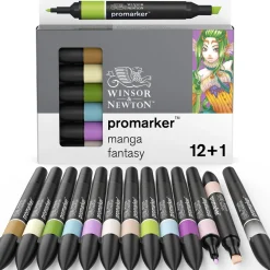 Winsor & Newton W&N Promarker 12+1 Manga | Tuschpennor & Markers