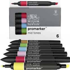 Winsor & Newton W&N Promarker 6 Mid tones