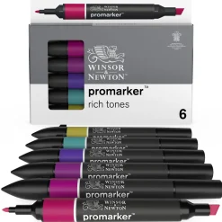 Winsor & Newton W&N Promarker 6 Rich tones | Tuschpennor & Markers