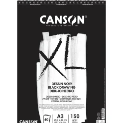 Canson XL Dessin Noir skissblock A3 | Block
